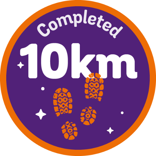 Badge: 10km completed