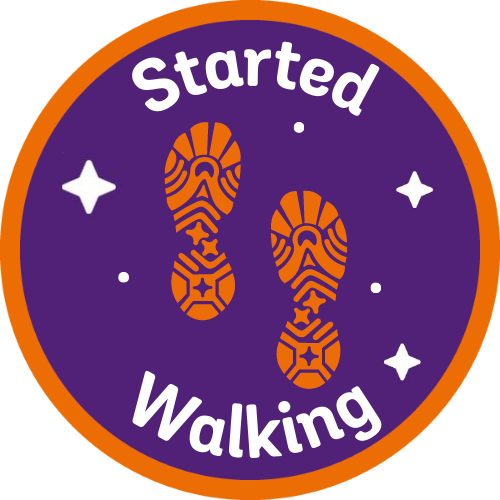 Badge: Started walking