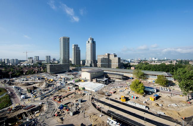 Wwerkzaamheden Julianaplein Amstelstation opbreking en omleiding