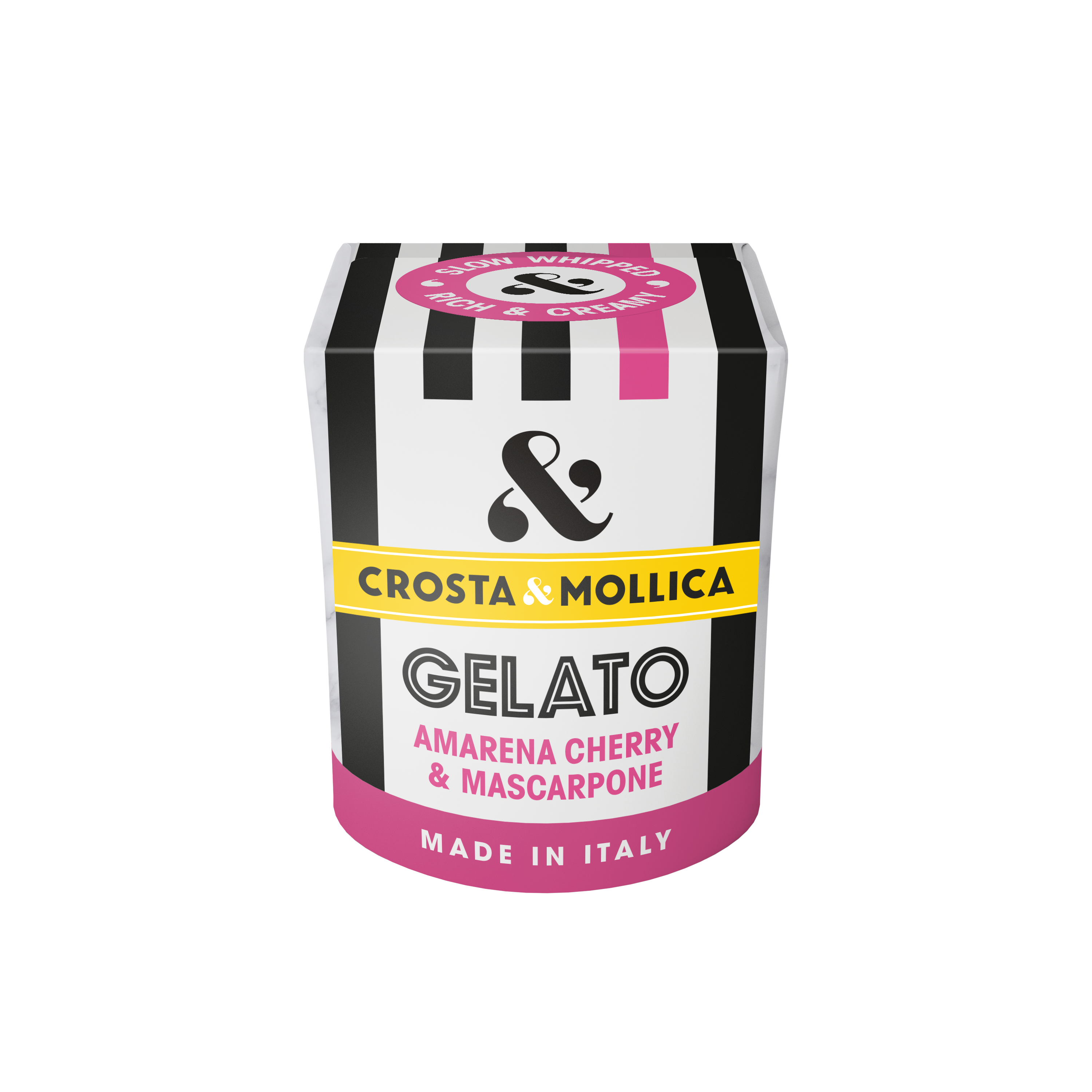 Crosta Mollica Amarena Cherry Gelato Dessert | Made in Italy
