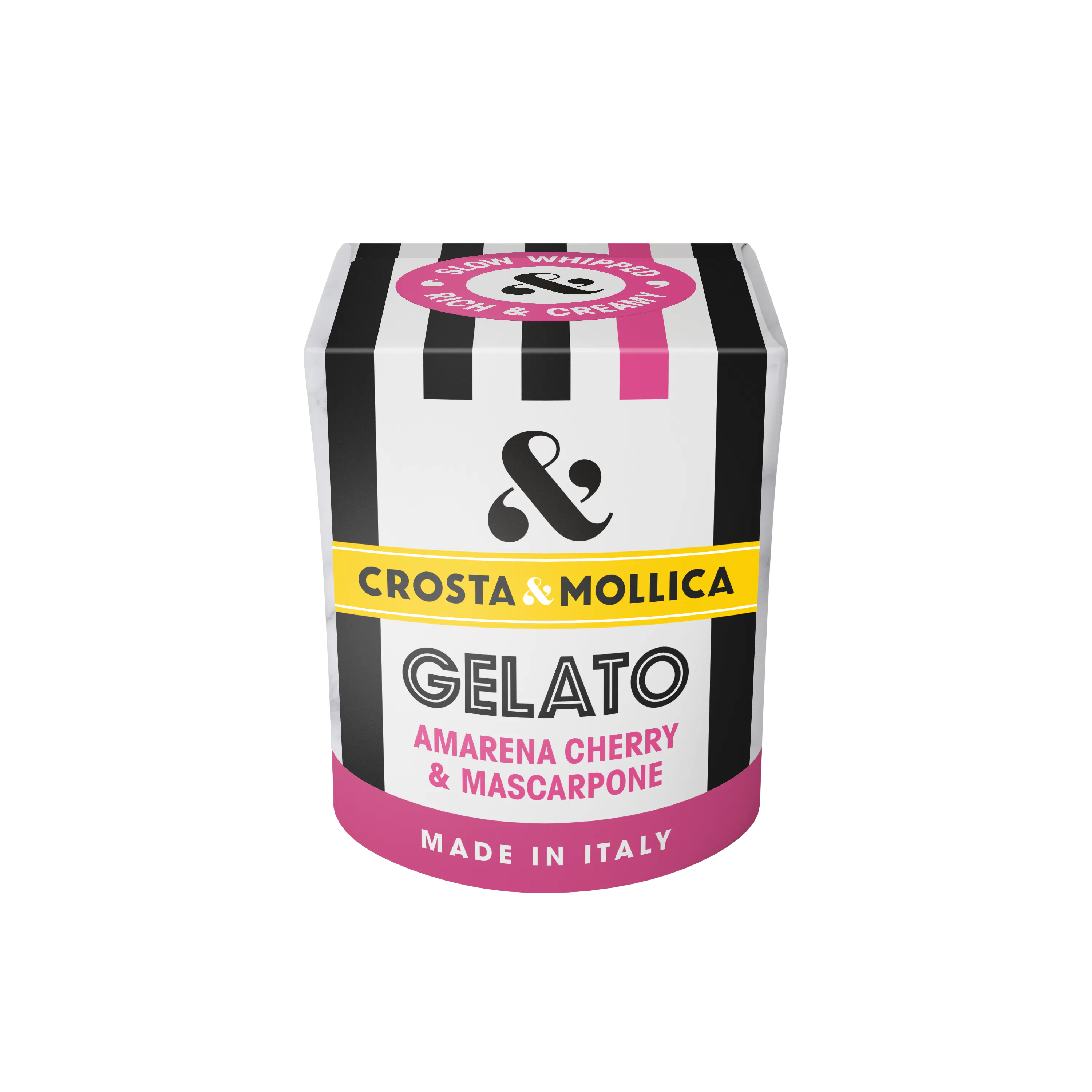 Crosta Mollica Amarena Cherry Gelato Dessert | Made in Italy