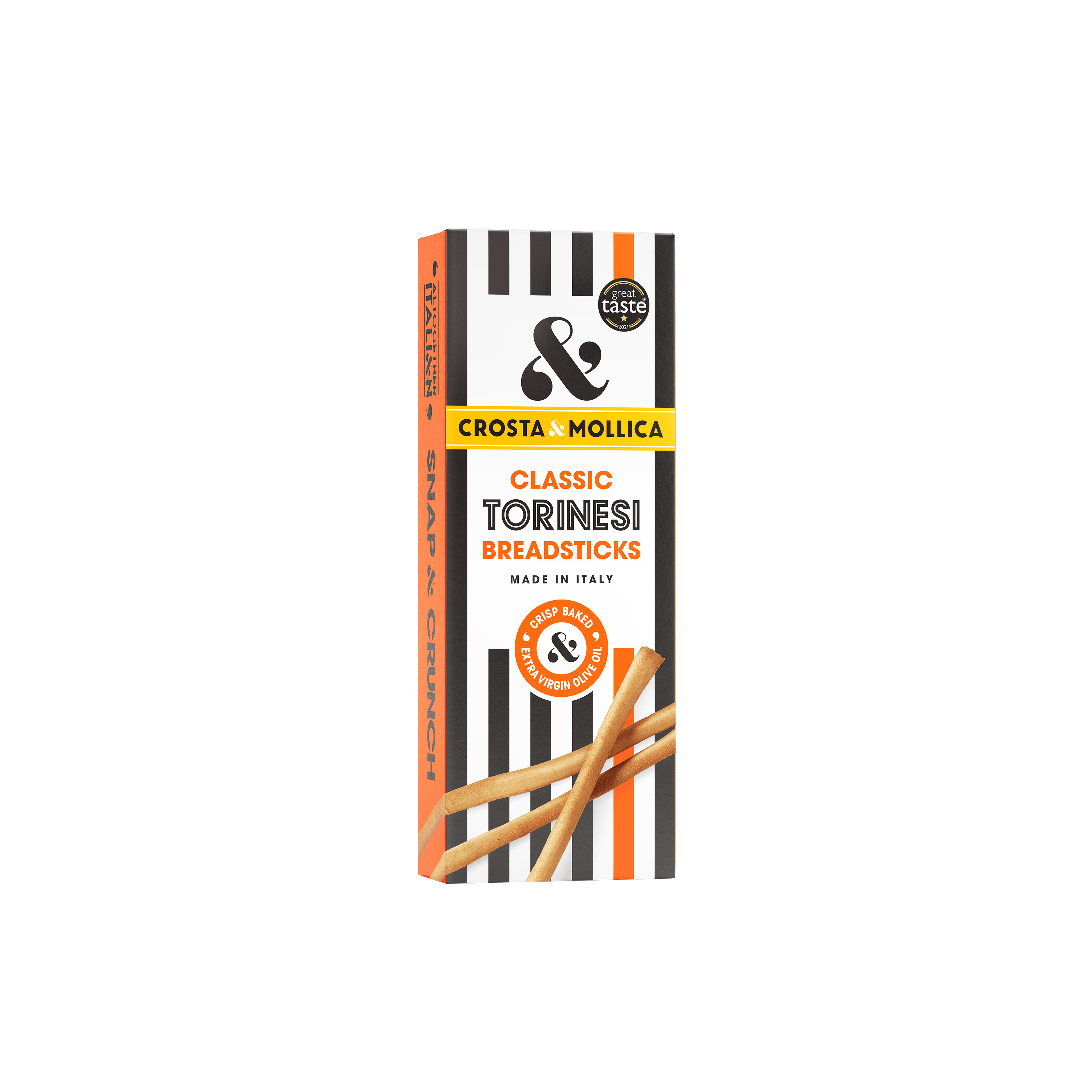 Crosta Mollica Classic Torinesi breadsticks made in Italy