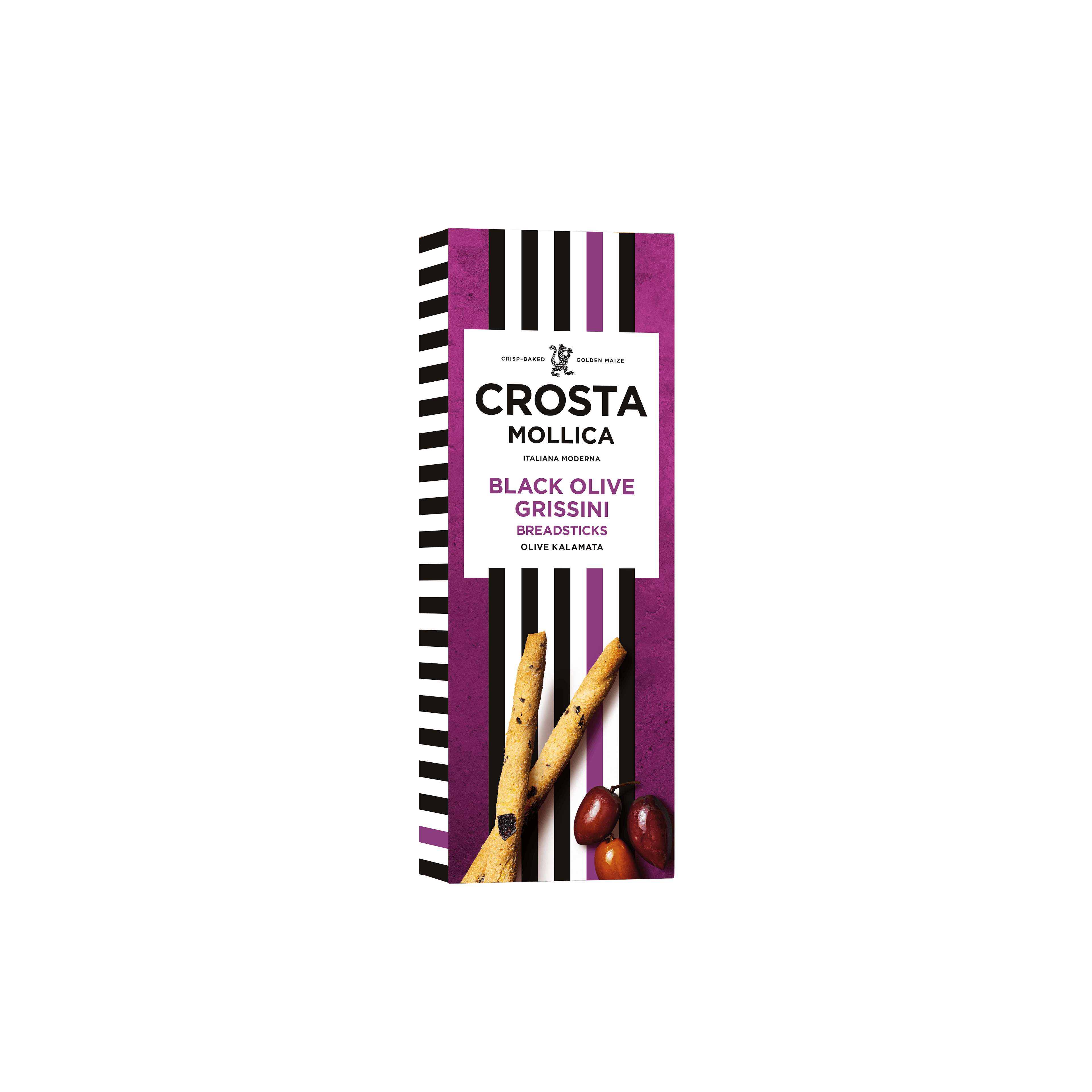 Crosta Mollica Black Olive Grissini 