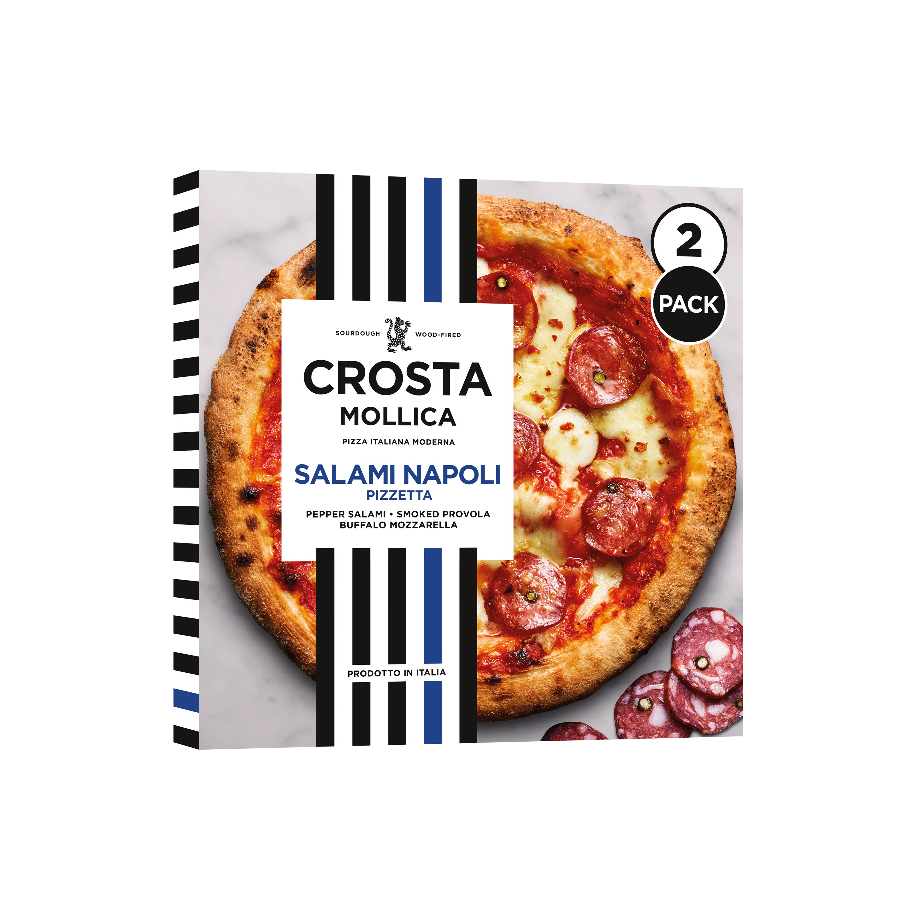 Crosta Mollica Salami Napoli Pizzetta pack