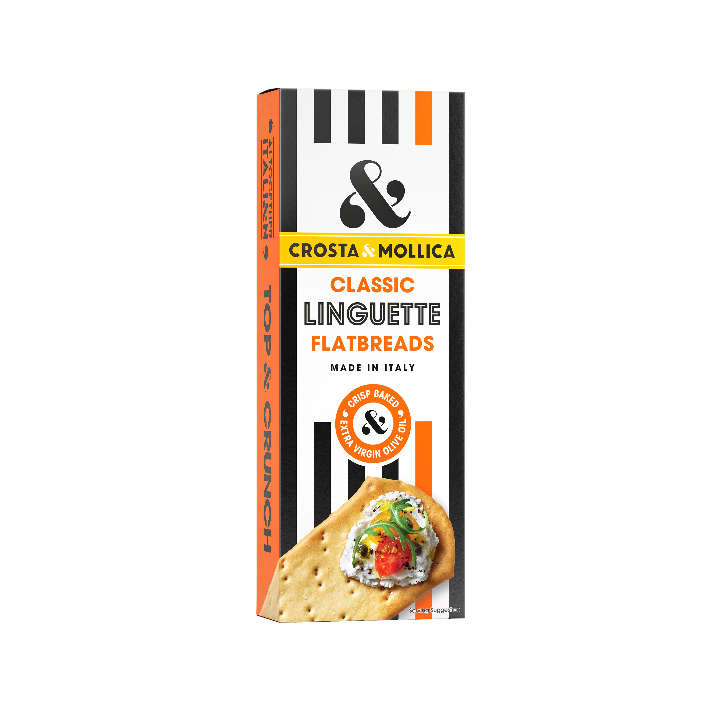 Classic linguette packaging.
