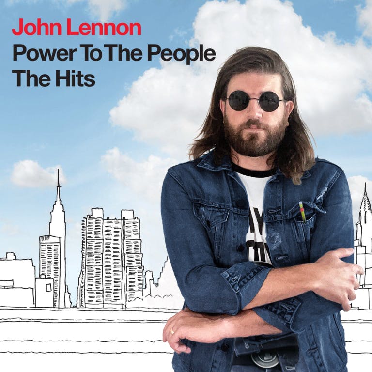 Peter on the cover of John Lennon's Power to the People