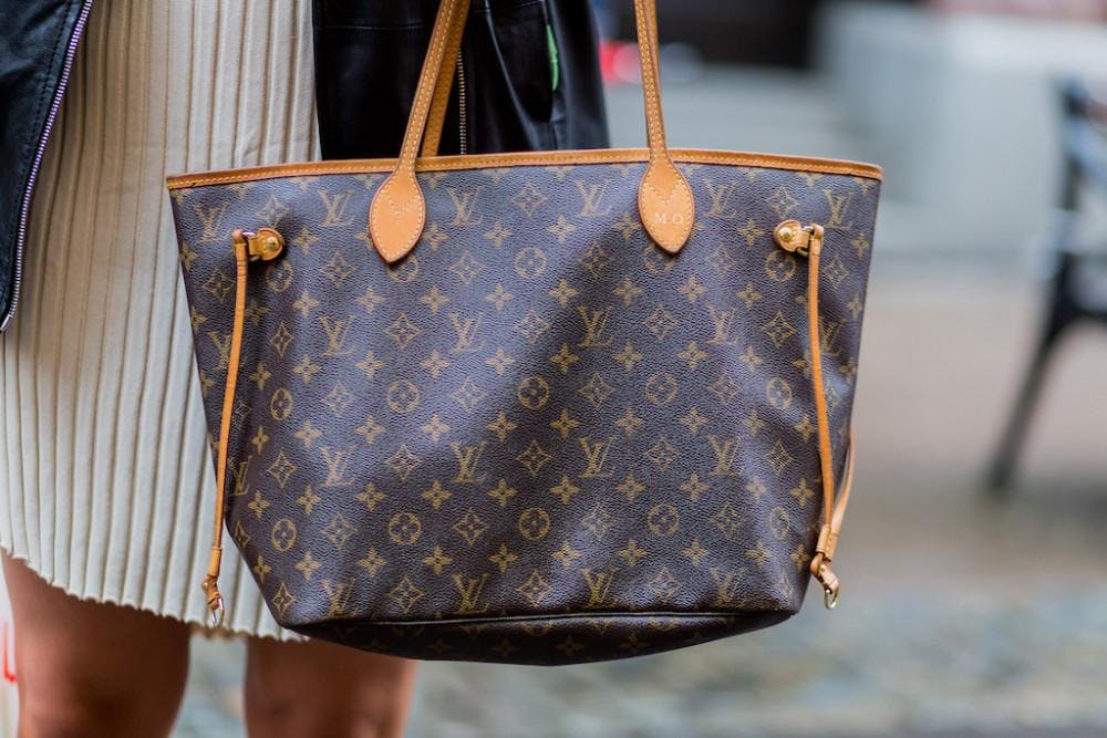 Louis Vuitton bag with pattern
