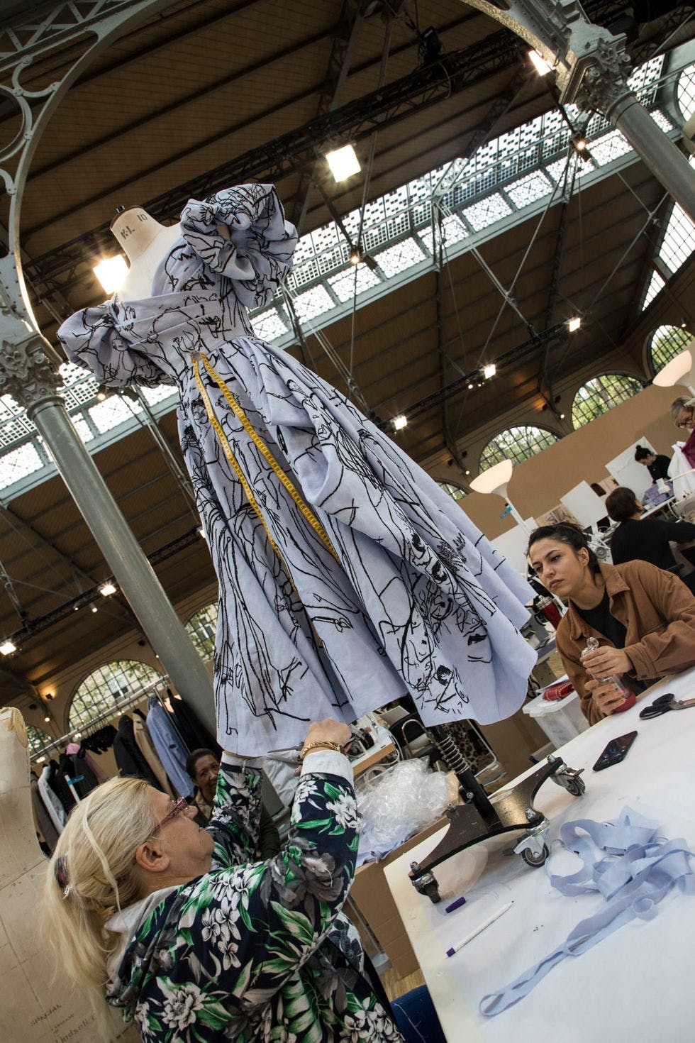 Central Saint Martins students at The Stitch School.