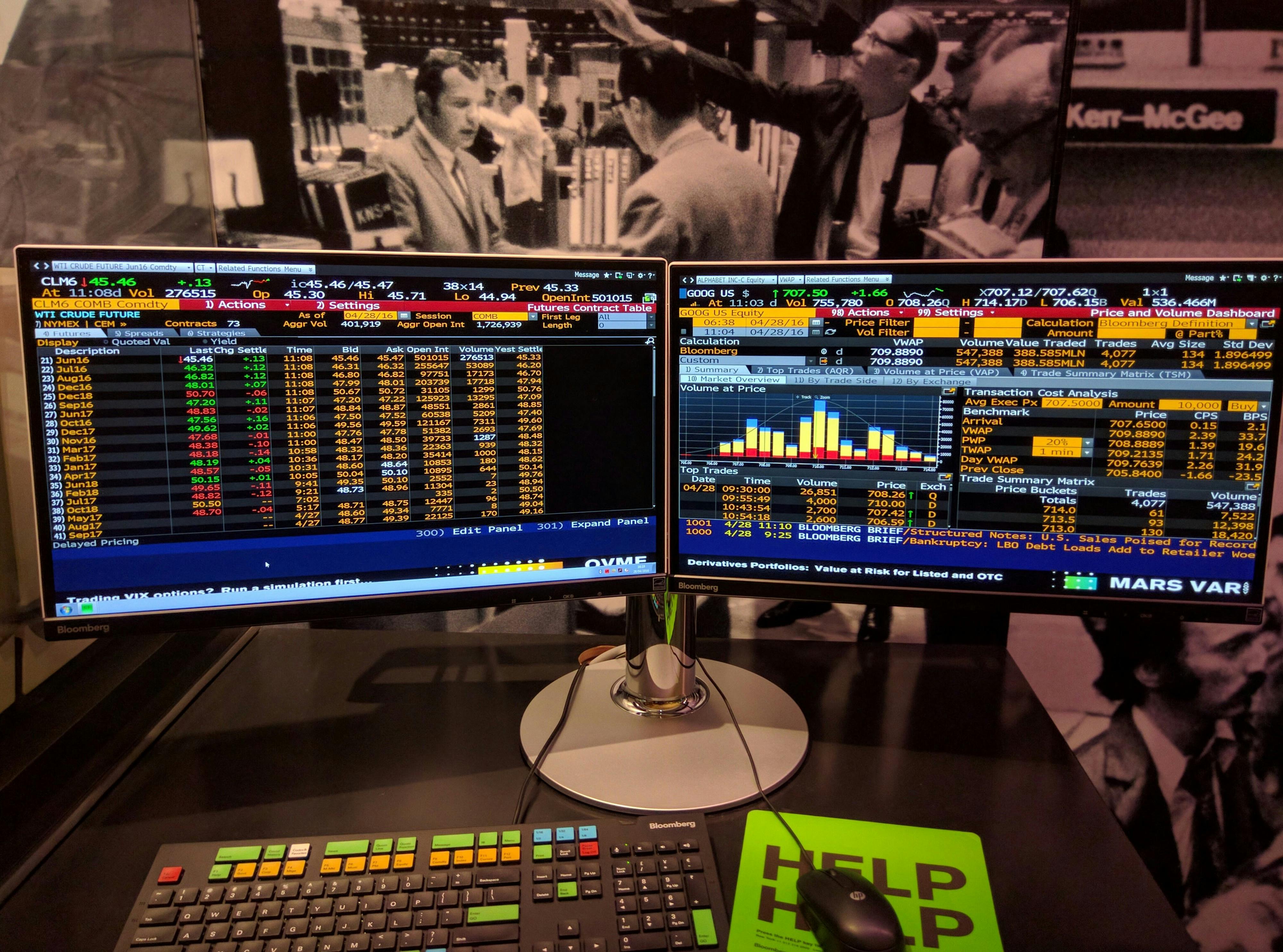 Bloomberg Terminal.