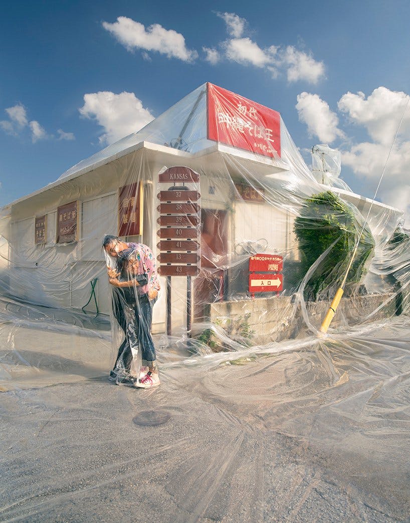 Photographer Hal vacuum-seals families together with their homes.