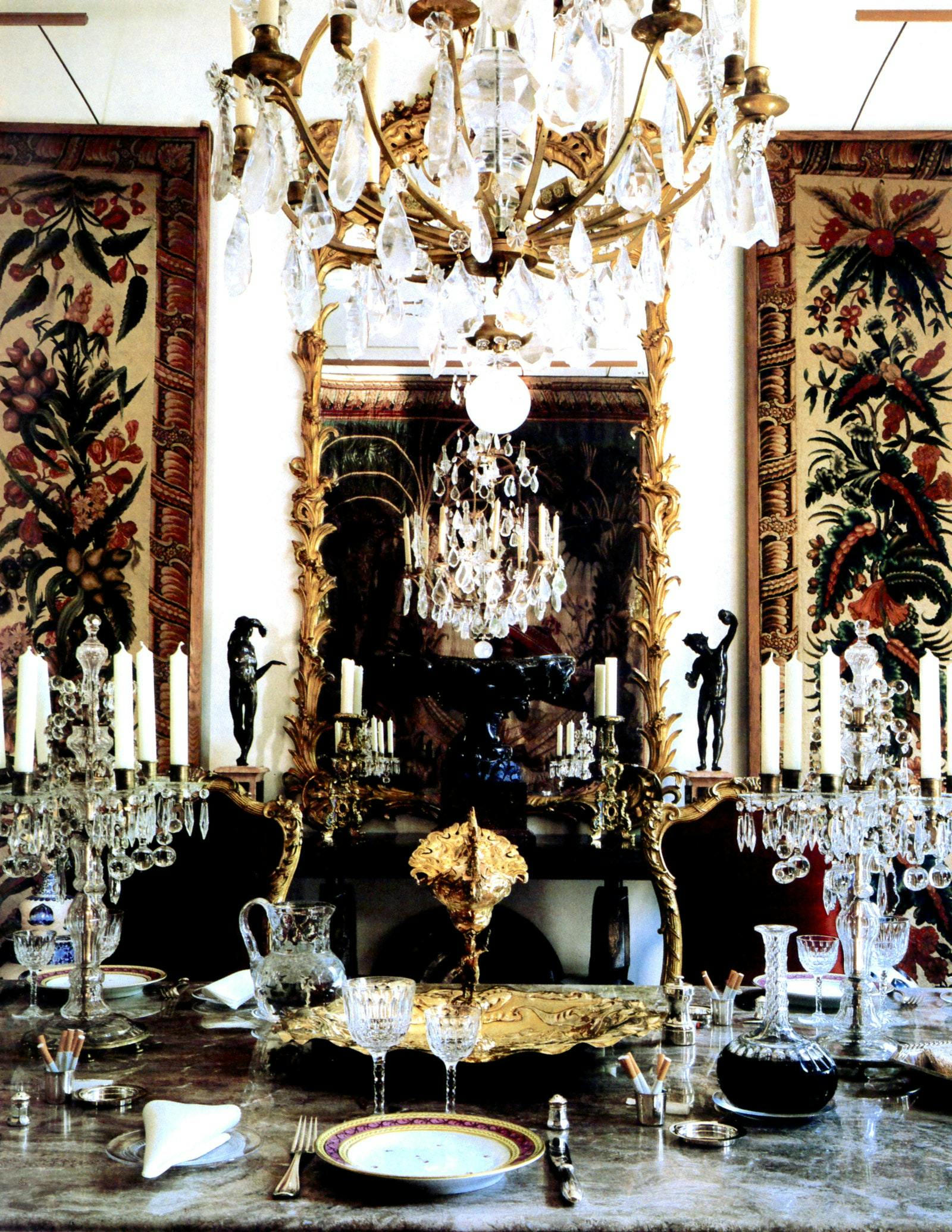 The dining room as it appeared in AD in 1988.