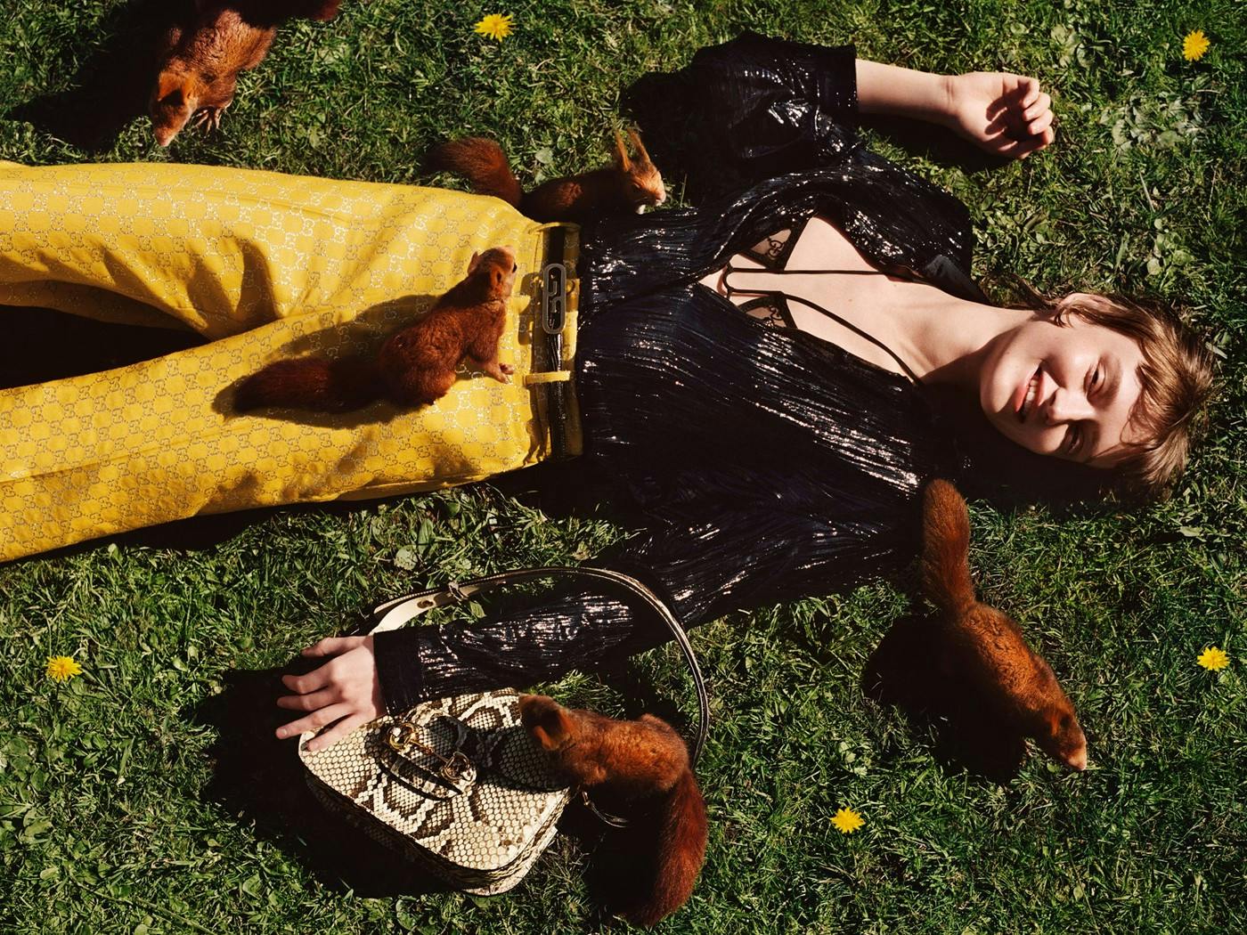 Alessandro Michele for Gucci pre-fall 2020 cute animal campaign.