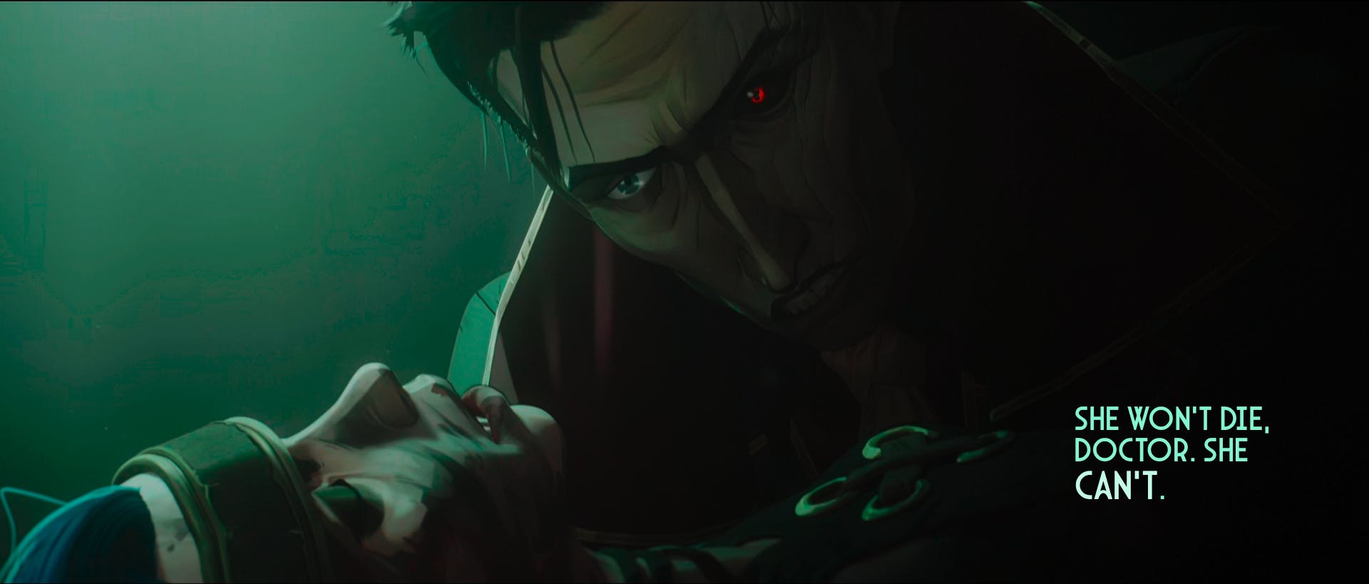 "She won't die doctor. She can't" - Silco