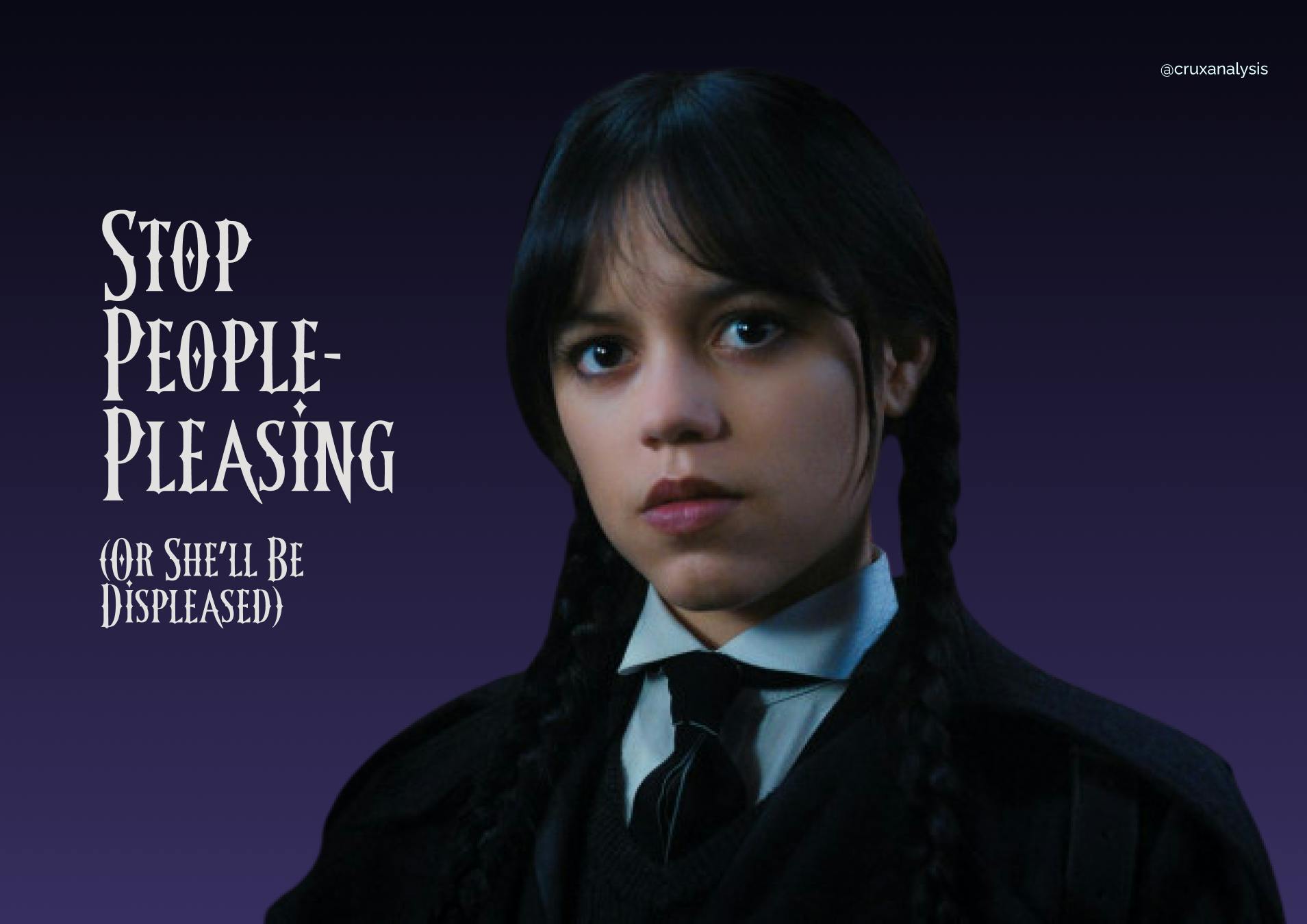 Wednesday Adams as a therapist