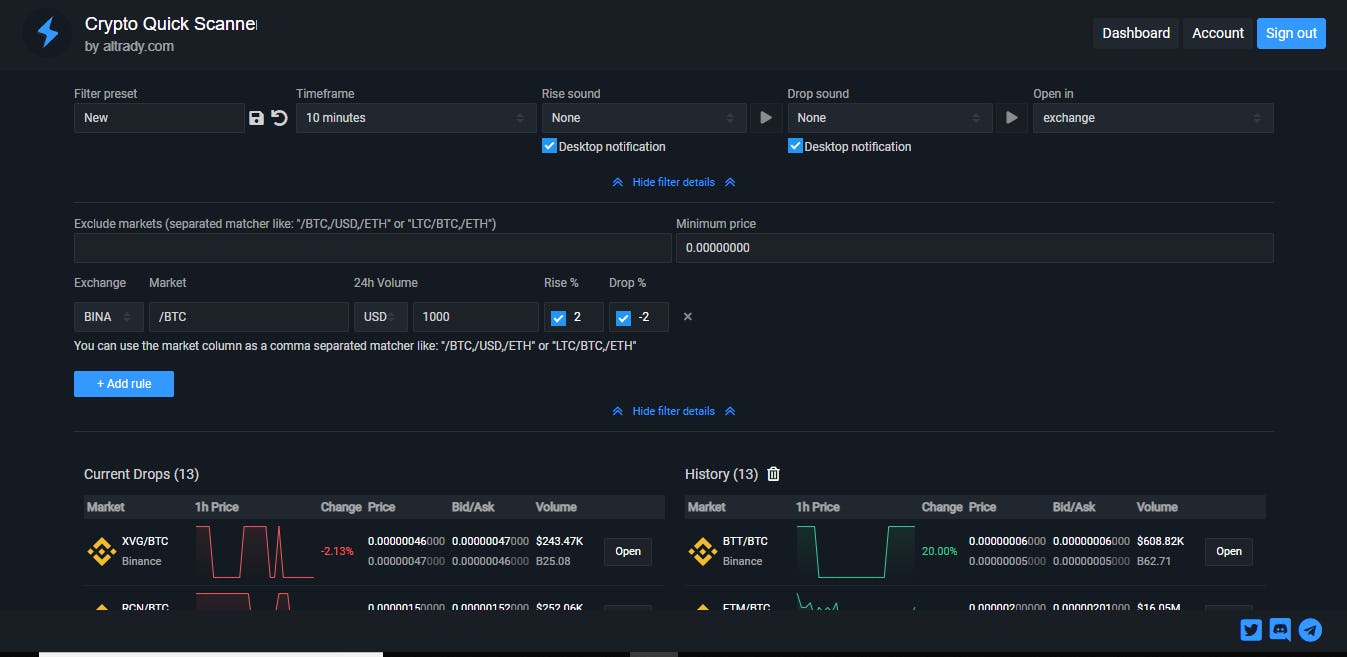 Crypto Base Scanner