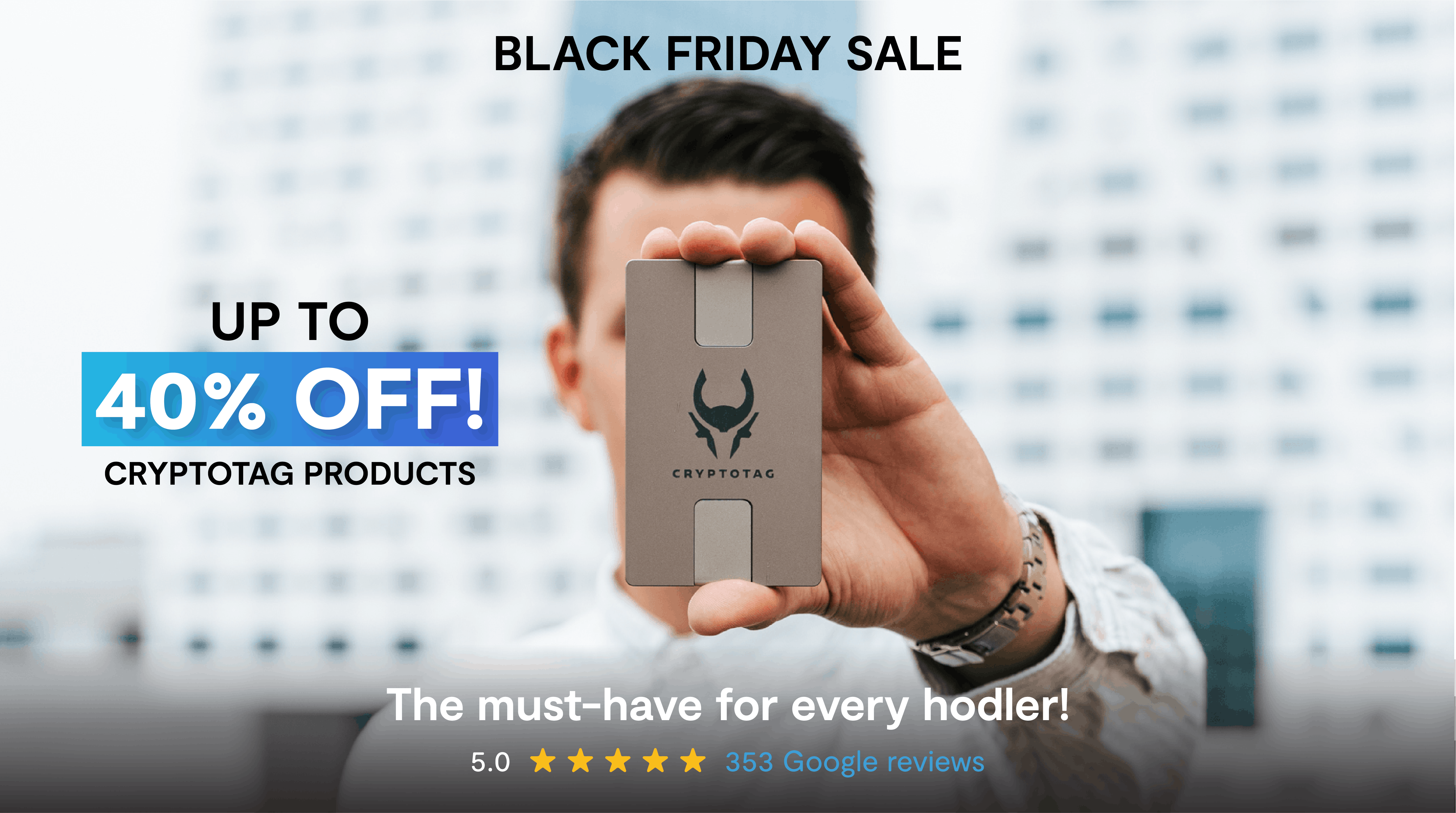 Cryptotag's Black Friday sale: up to 40% off! 