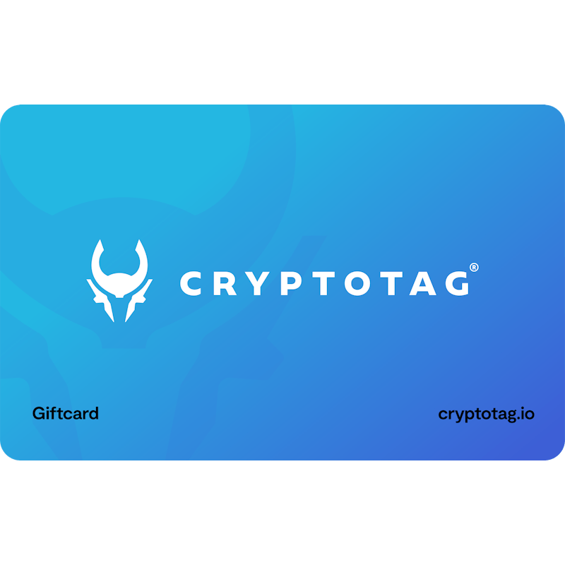 Cryptotag gift card