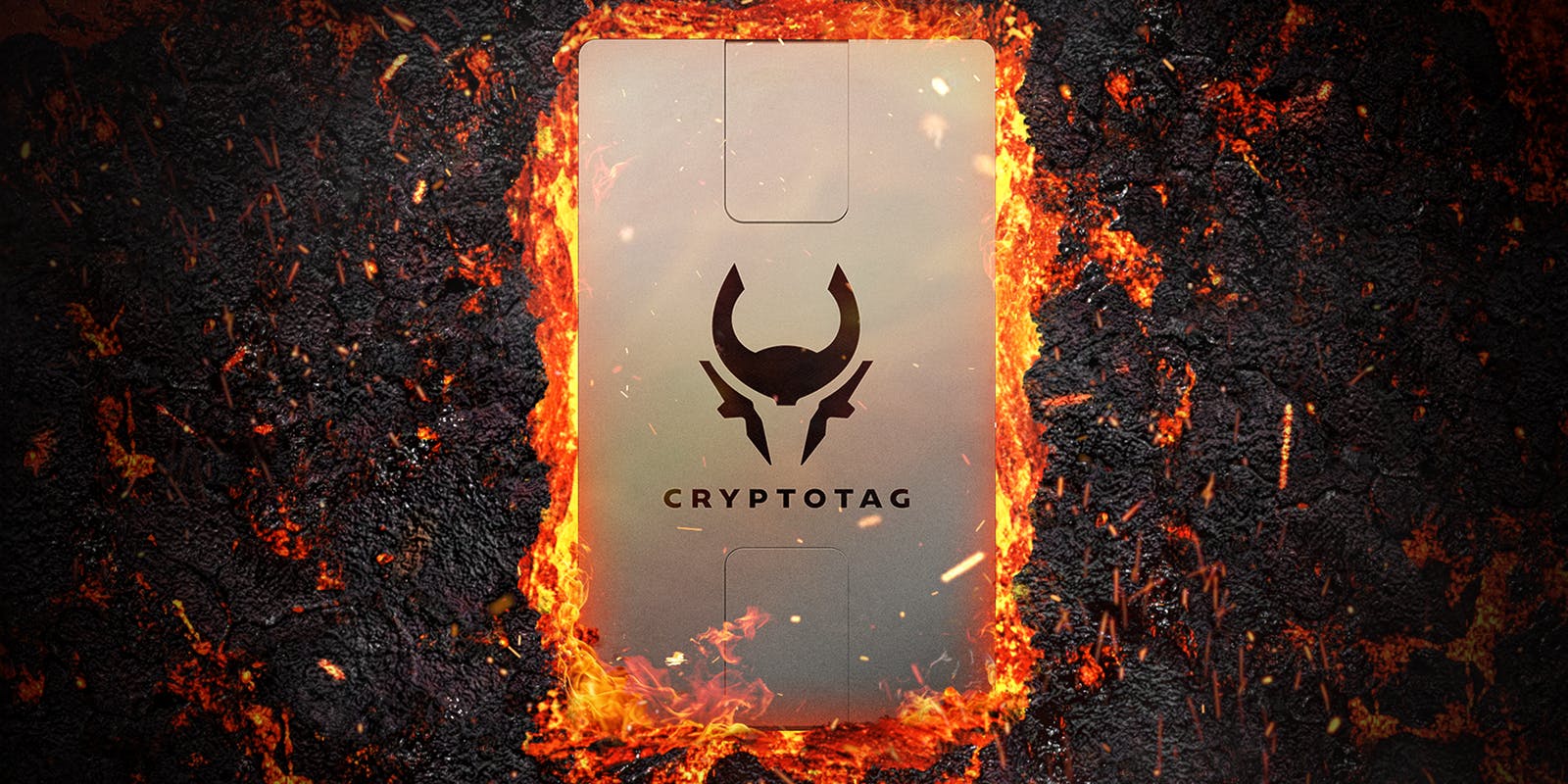 Cryptotag Thor Titanium Seed Phrase Storag in fire, BIP39 Thor Expansion Kit