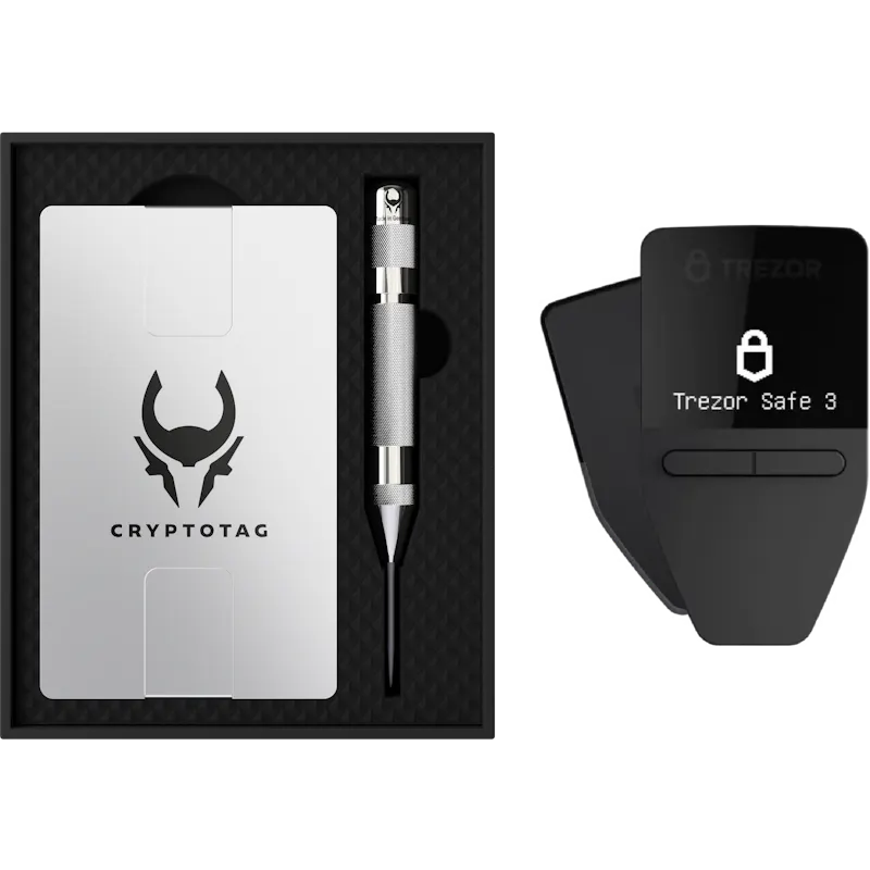Cryptotag Zeus + Trezor Safe 3 Cryptotag Zeus + Trezor Safe 3