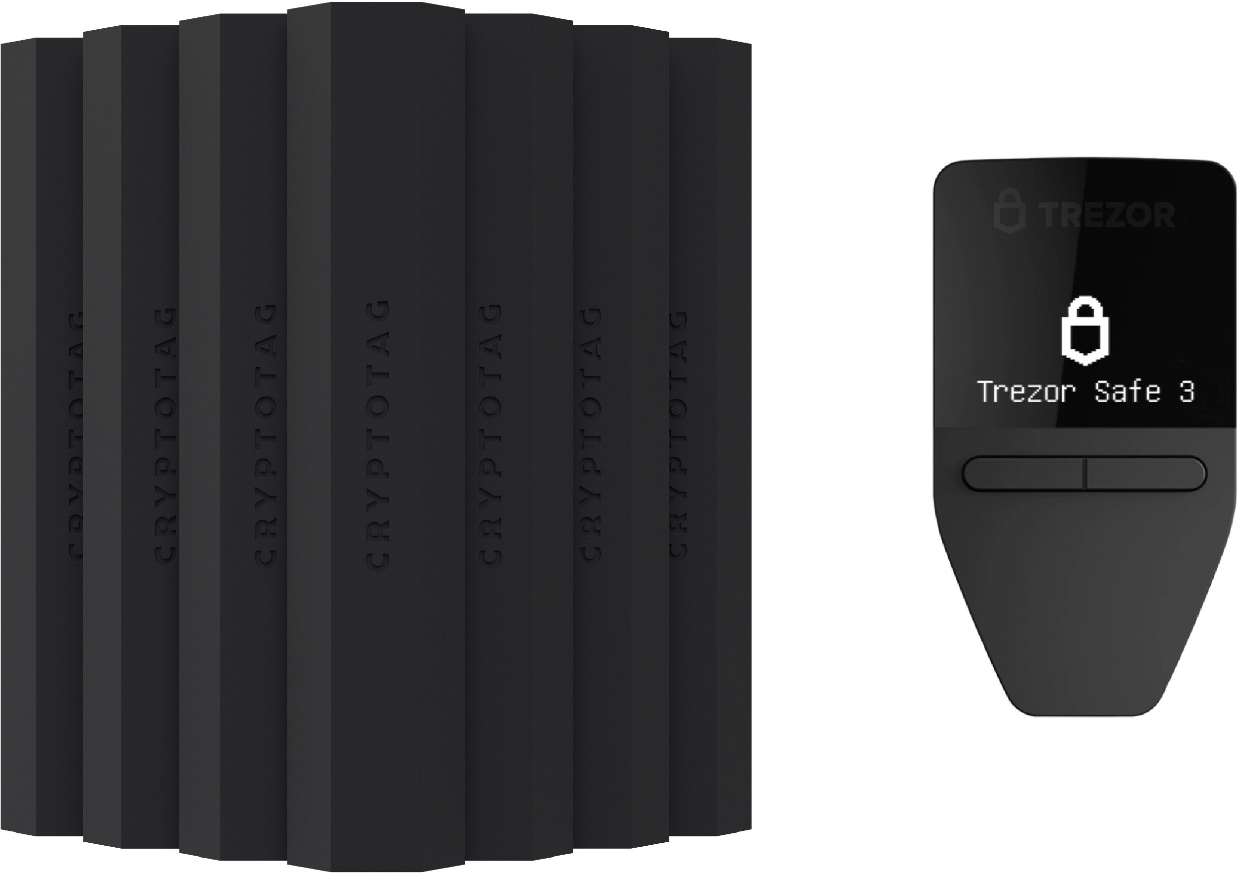 Cryptotag Odin 7 Trezor Safe 3 Combi StackPack SLIP39 Shamir Metal Backup Seed Phrase Storage