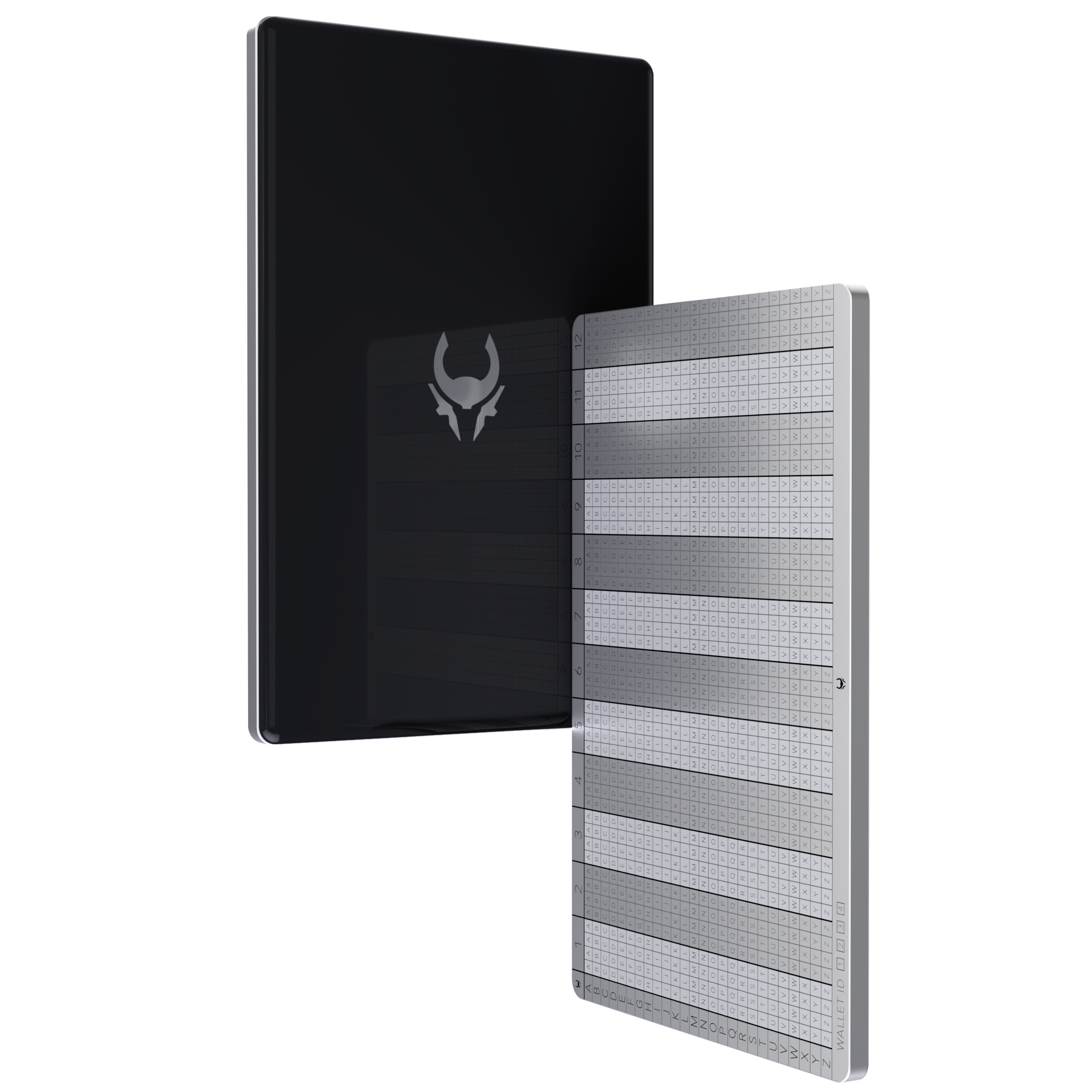 Cryptotag Loki BIP39 and SLIP39 multi-share crypto wallet seed phrase backup plate Cover and plate