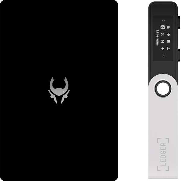 Cryptotag Loki Ledger Nano S Plus Combi Bundle StackPack BIP39 Crypto Seed Phrase Backup