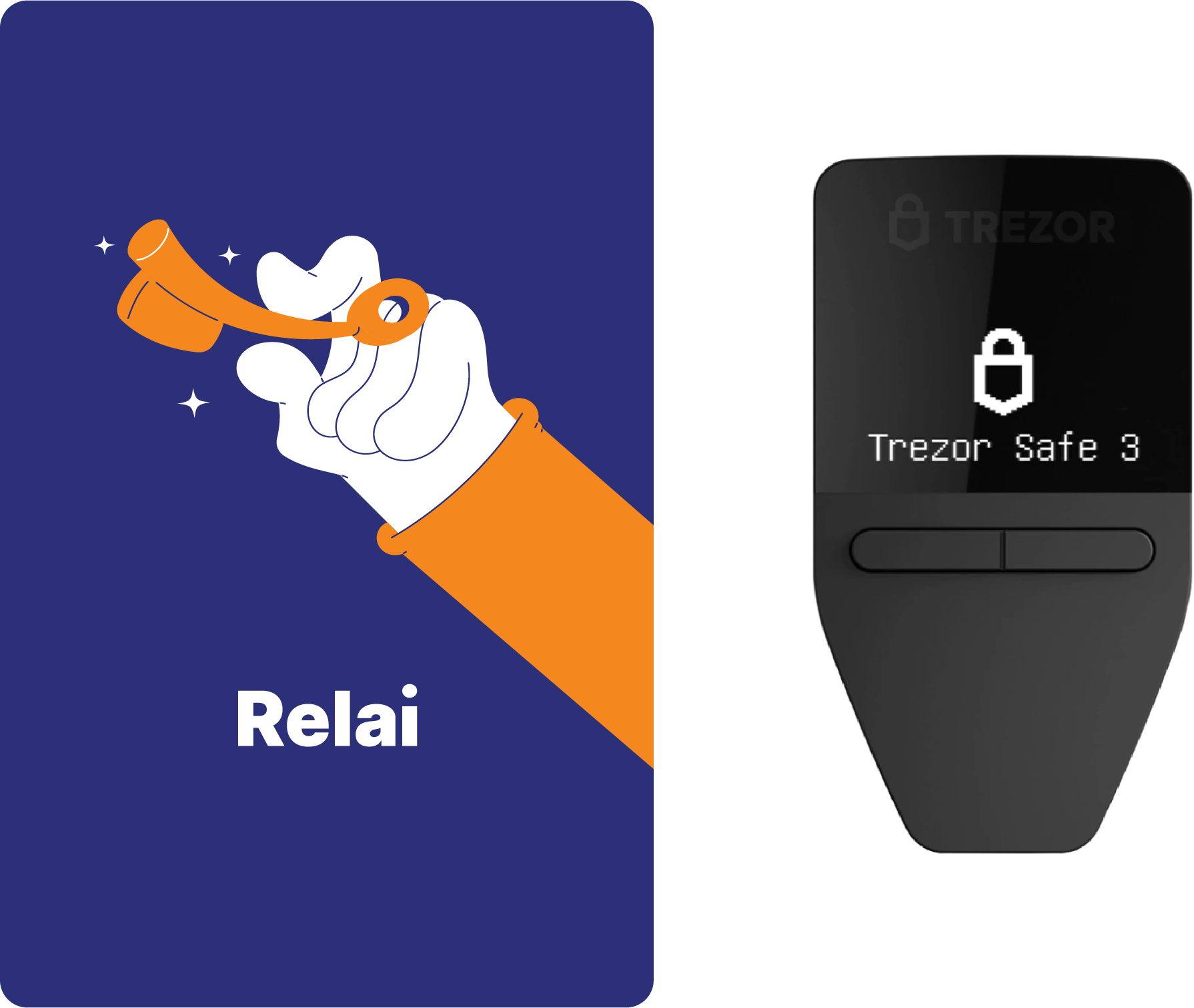 Cryptotag Loki Relai Trezor Safe 3 Combi StackPack BIP39 and SLIP39 Seed Phrase Backup
