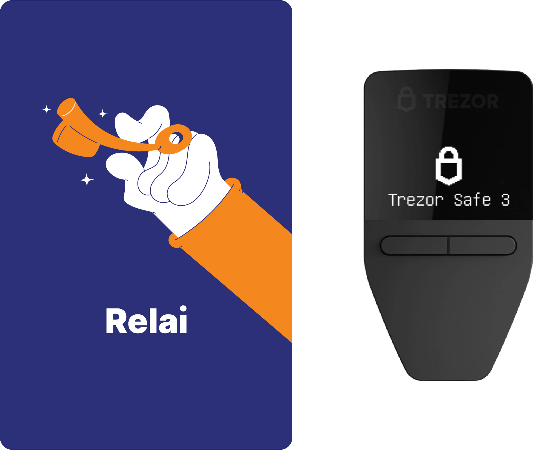 Cryptotag Loki Relai Trezor Safe 3 Combi StackPack BIP39 and SLIP39 Seed Phrase Backup