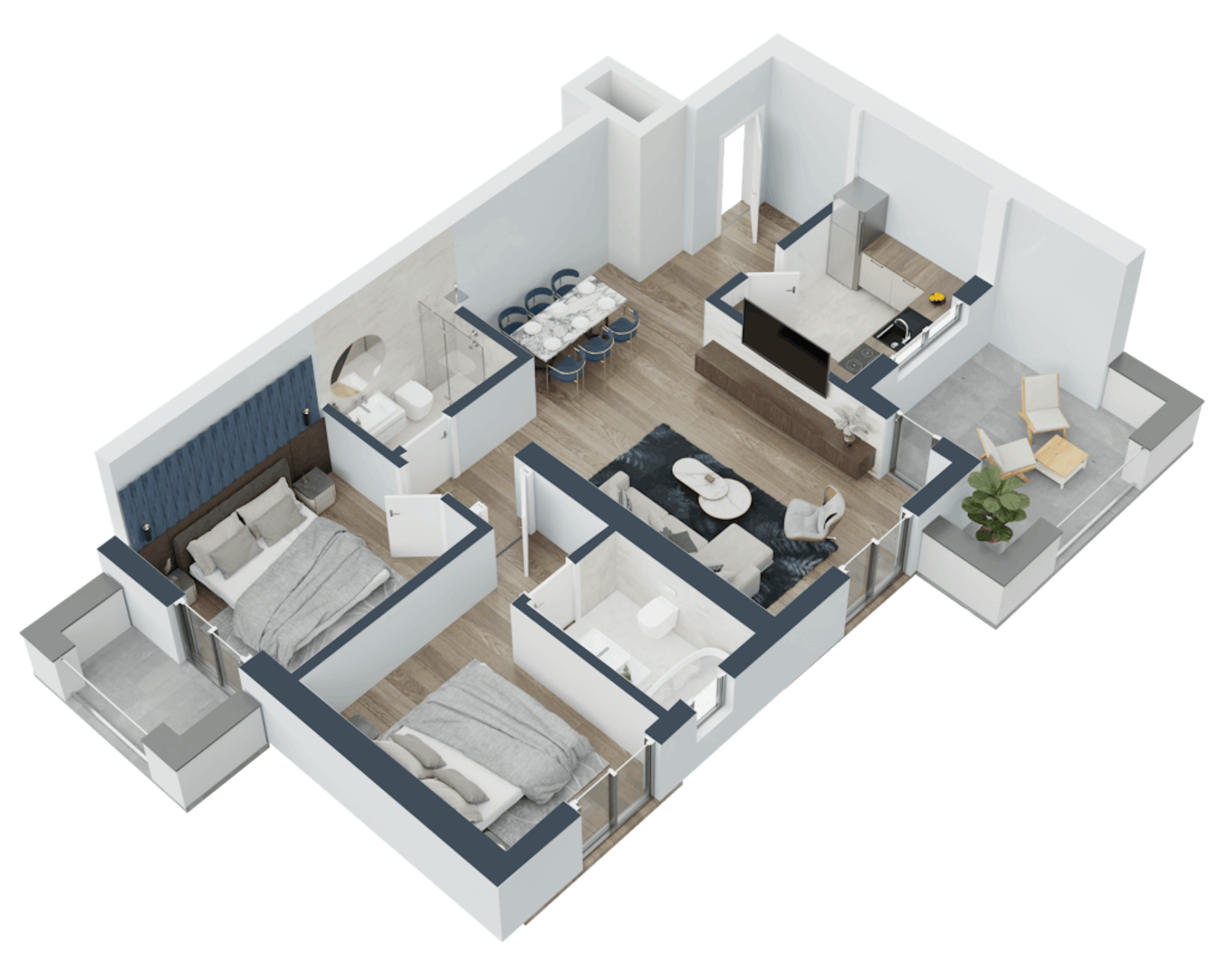 Apartament 3 camere Piepera a06