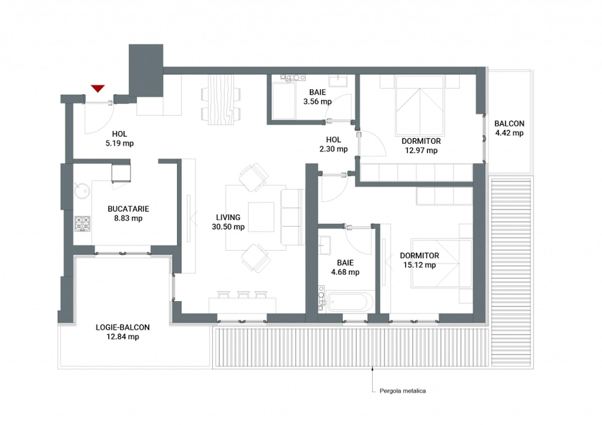 Plan Apartament 3 Camere a11