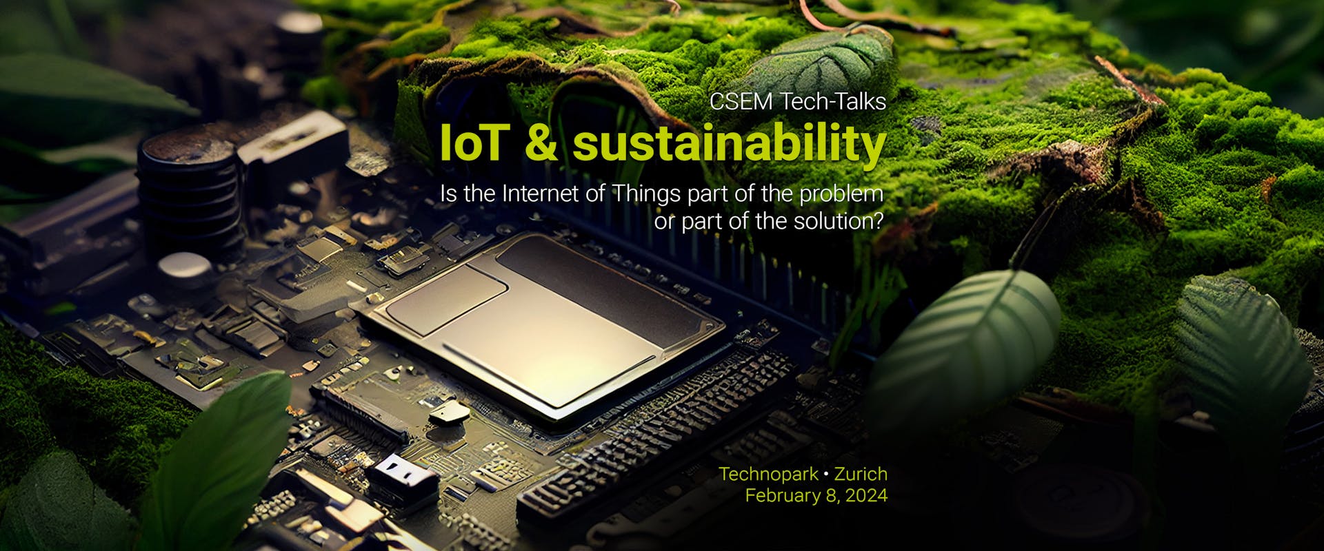 Logo IoT and sustainability