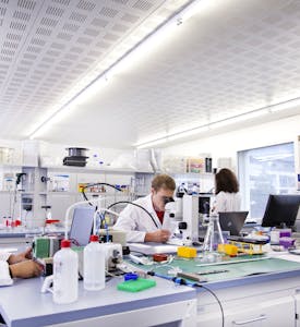 CSEM in Landquart, Switzerland - employees in the laboratory