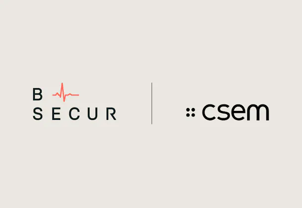 Logos of B-Secur and CSEM
