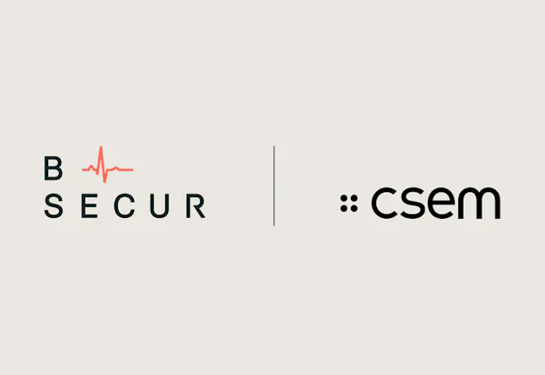 Logos of B-Secur and CSEM