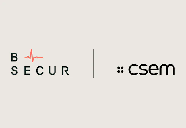 Logos of B-Secur and CSEM