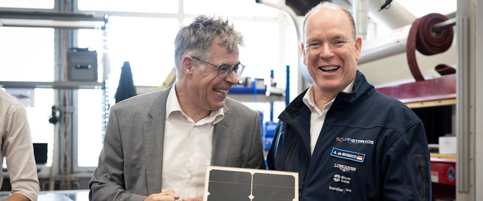 S.D. Fürst Albert II. von Monaco ehrt das CSEM mit einer Besichtigung seiner Solarinnovationen und des Labors Innoparc.