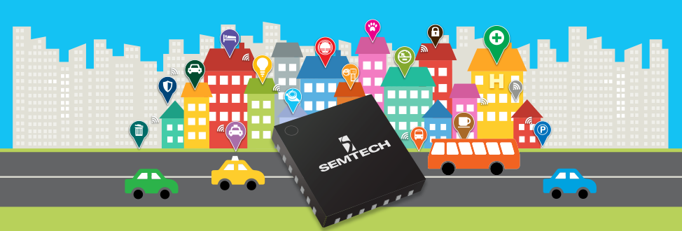 Digital drawing of cars in a town with buildings