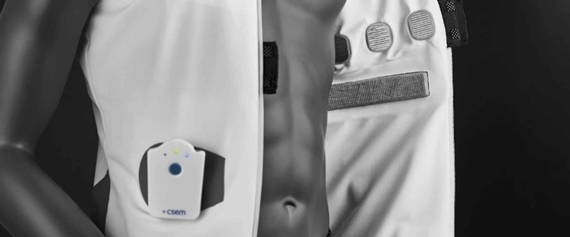 CSEM's sensor vest for monitoring respiratory diseases using electrical impedance tomography and chest sound acquisition.