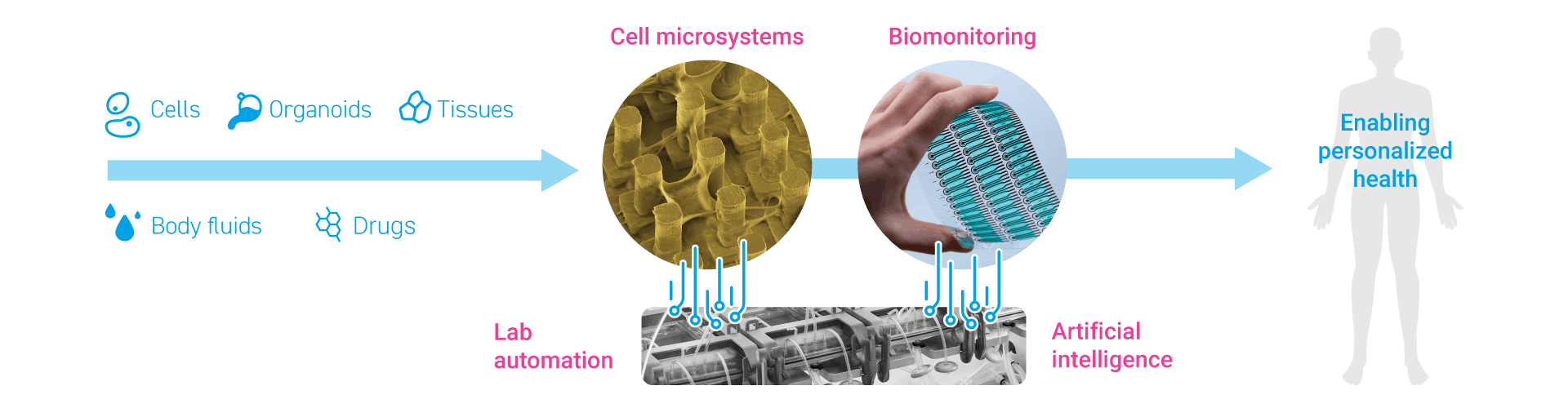 CSEM's tools for life sciences infographic