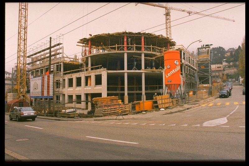 The new CSEM building in Neuchâtel is under construction