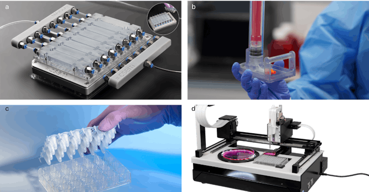Four pictures with recent technologies developed by CSEM for its customers