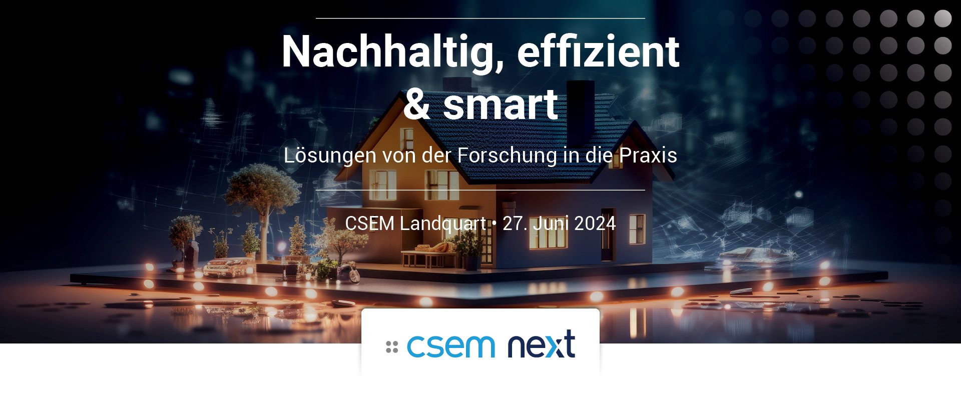 Banner CSEMnext Landquart