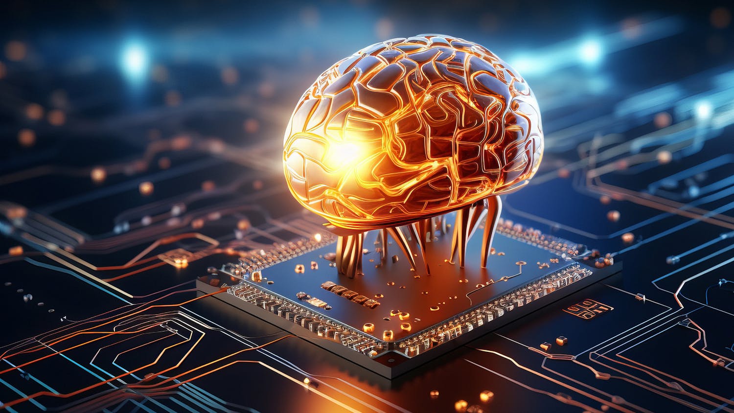 Electronic brain on a chip by generative AI