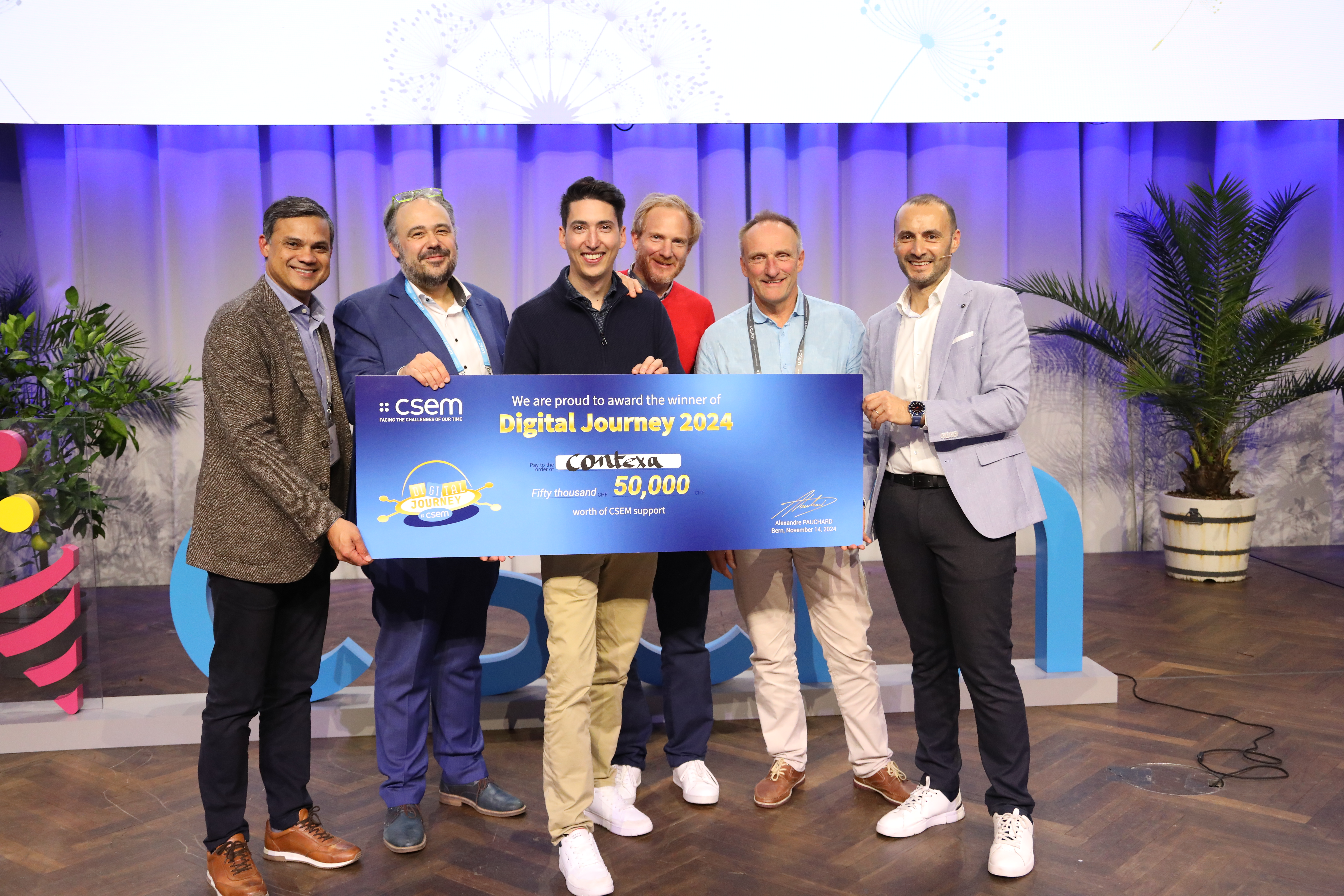 The Contexa team, winner of the 50k prize