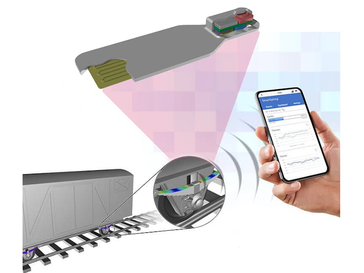 Long-term heavy-duty springs monitoring sensor
