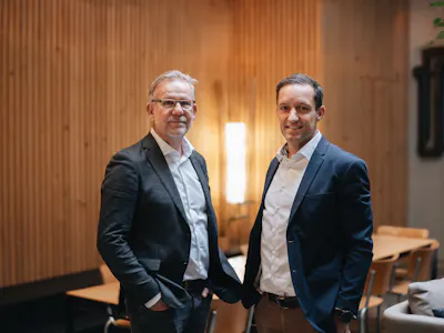 Jens K and Matthias P at Sitem Startup Club