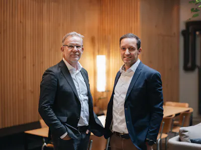 Jens K and Matthias P at Sitem Startup Club