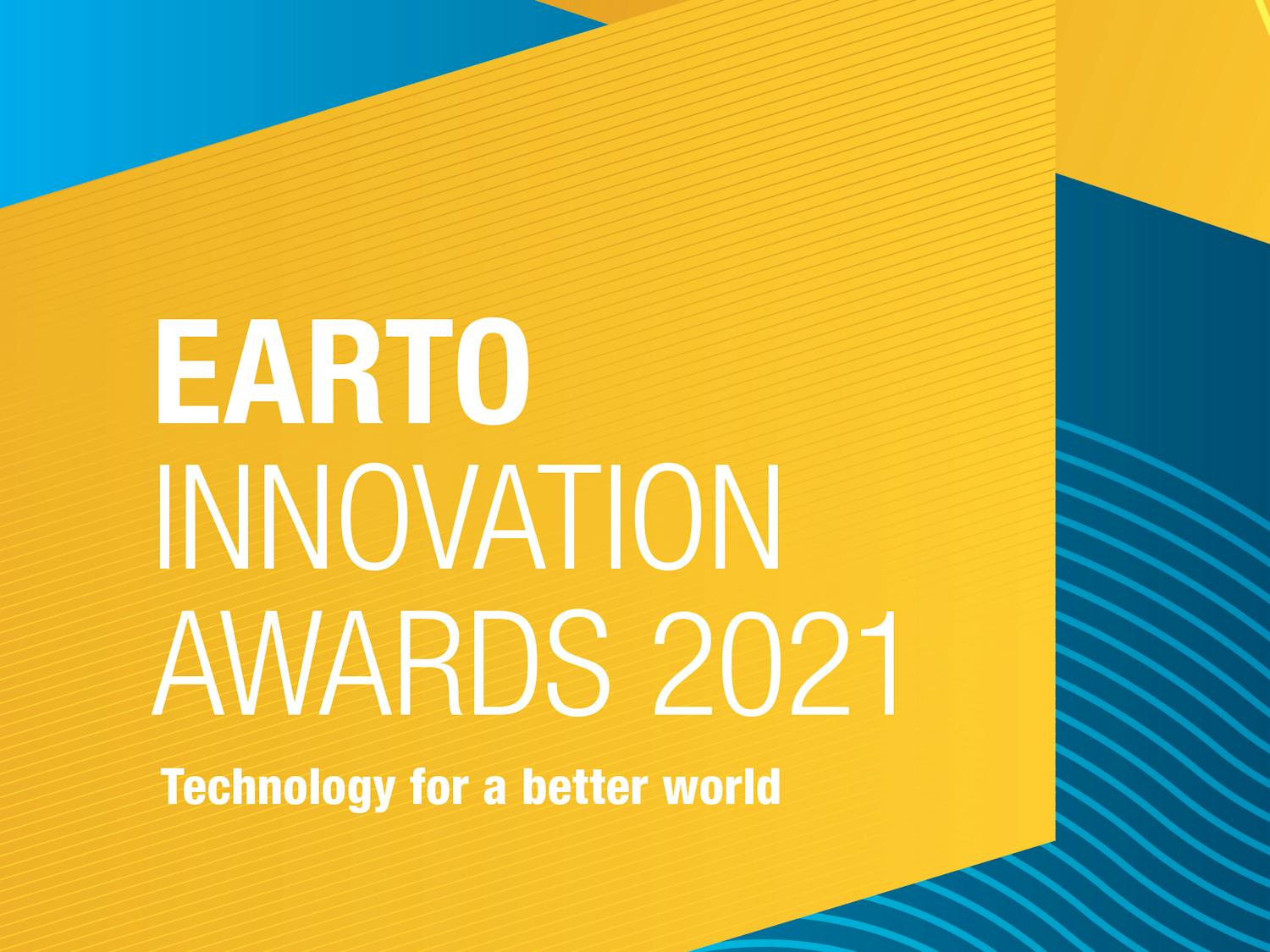 Bannière du EARTO innovation awards 2021 