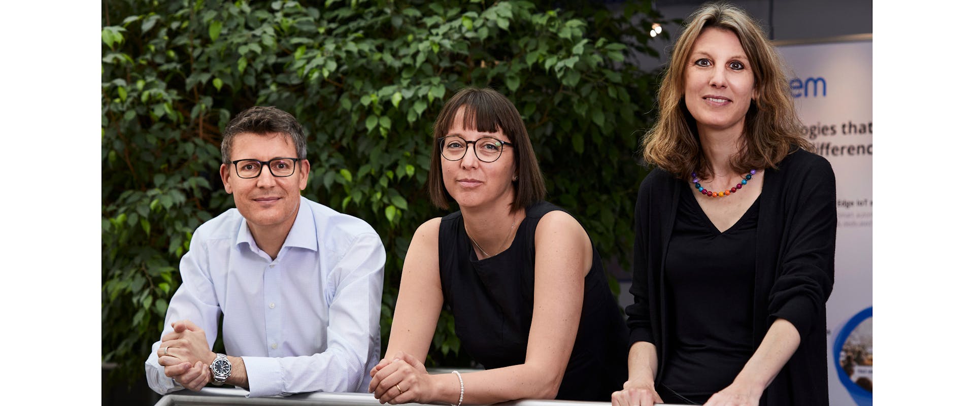 From left to right: Alexander Pauchard, CEO, Samantha Paoletti, Diversity Ambassador, and Véronique Leresche-Roy, VP Human Resources