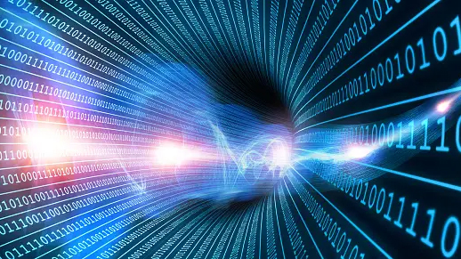 Digital abstract background of a data highway